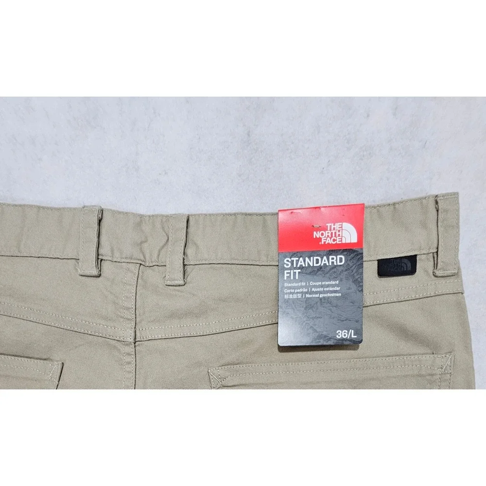 The North Face Motion Pants Men 36 X 33 NEW Standard Fit Stretch Khaki Beige